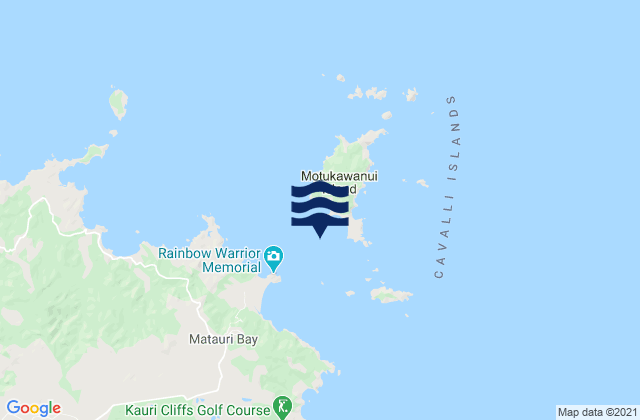 Mapa de mareas Waiiti Bay, New Zealand
