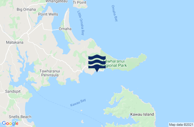 Mapa de mareas Waikauri Bay, New Zealand