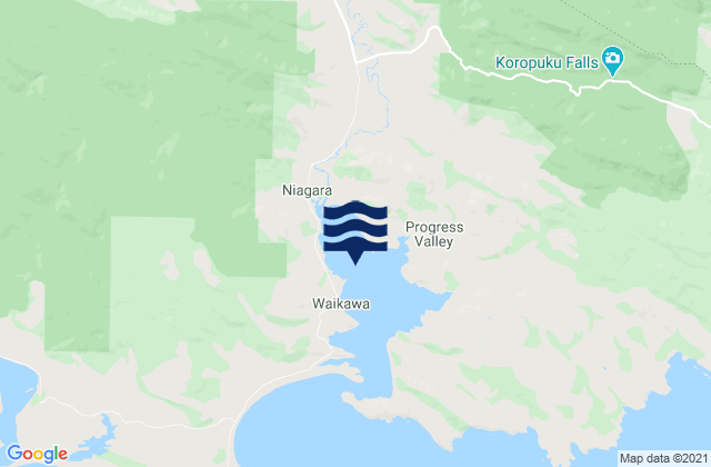 Mapa de mareas Waikawa Harbour, New Zealand