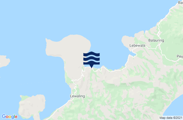 Mapa de mareas Wailolong, Indonesia