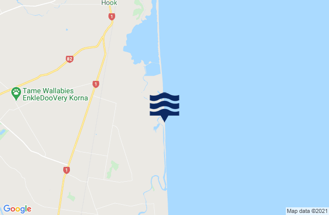 Mapa de mareas Waimate District, New Zealand