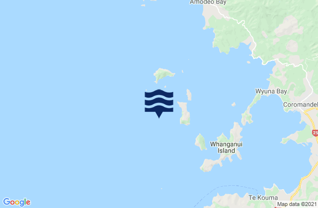 Mapa de mareas Waimate Island, New Zealand