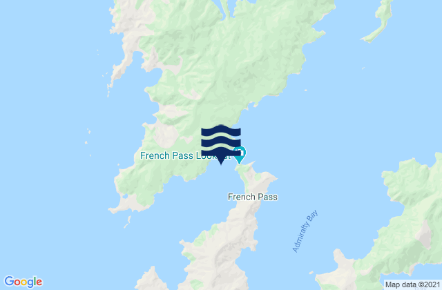 Mapa de mareas Wainui Bay, New Zealand