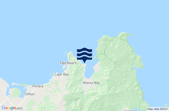Mapa de mareas Wainui Inlet, New Zealand