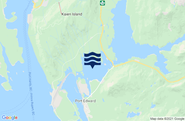 Mapa de mareas Wainwright Basin, Canada