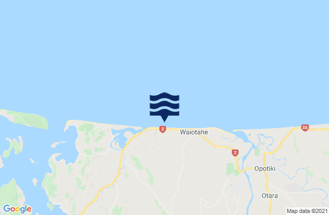Mapa de mareas Waiotahi Beach, New Zealand