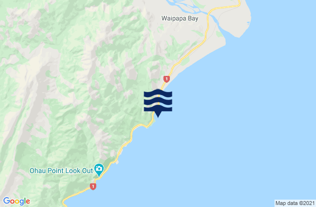 Mapa de mareas Waipapa Bay, New Zealand