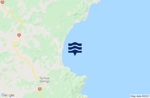 Mapa de mareas Waipiro Bay, New Zealand