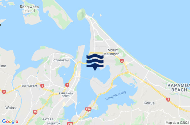 Mapa de mareas Waipu Bay, New Zealand