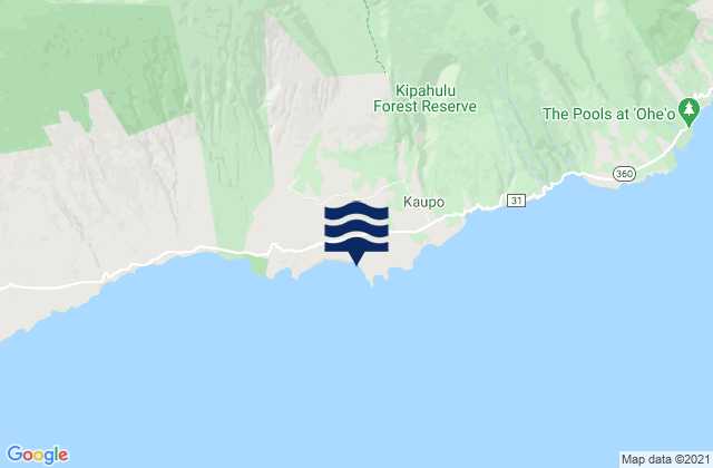 Mapa de mareas Waipu, United States