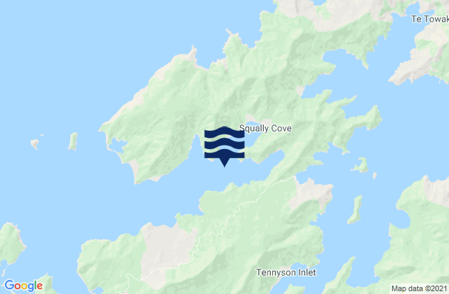 Mapa de mareas Wairangi Bay, New Zealand