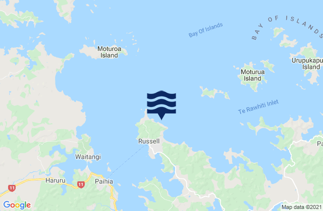 Mapa de mareas Waitata Bay, New Zealand