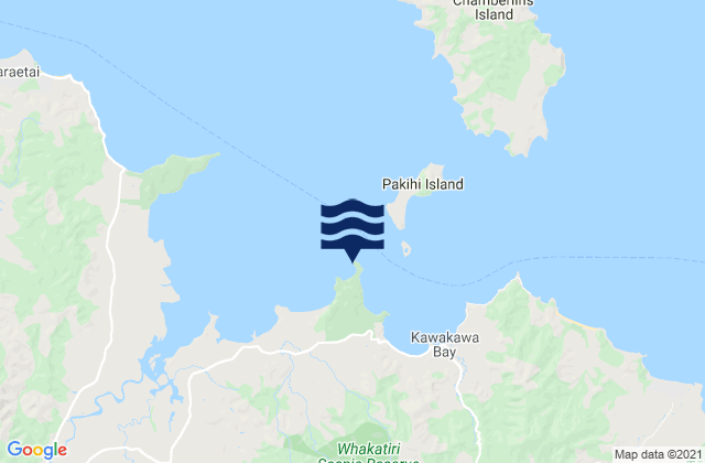 Mapa de mareas Waitawa Bay, New Zealand
