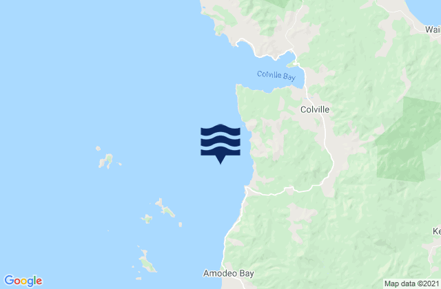 Mapa de mareas Waitete Bay, New Zealand