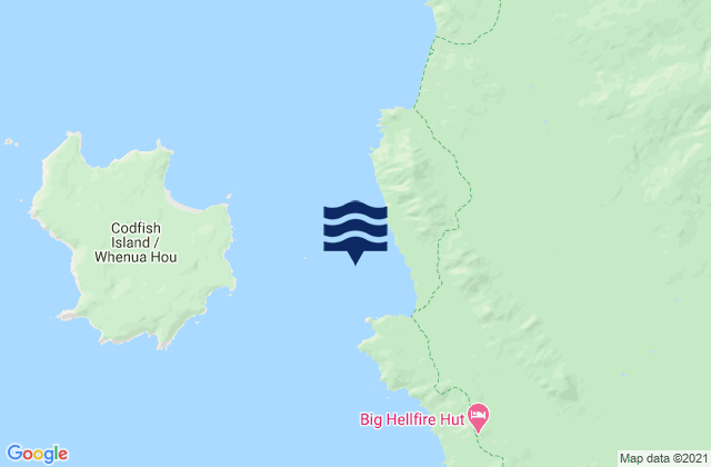 Mapa de mareas Waituna Bay, New Zealand