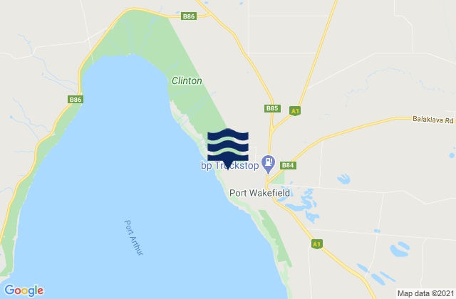 Mapa de mareas Wakefield, Australia