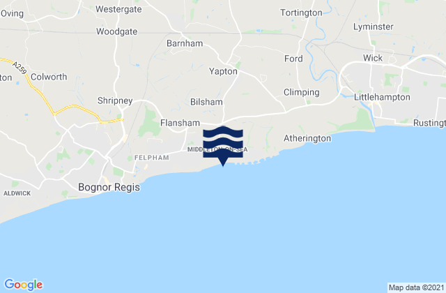 Mapa de mareas Walberton, United Kingdom