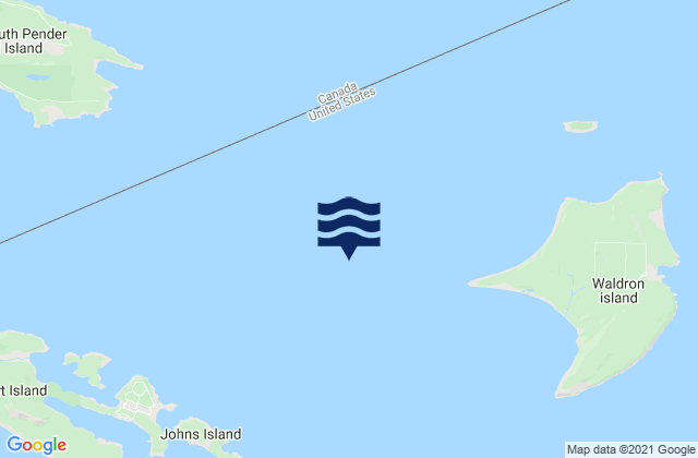 Mapa de mareas Waldron Island 1.7 miles west of, United States