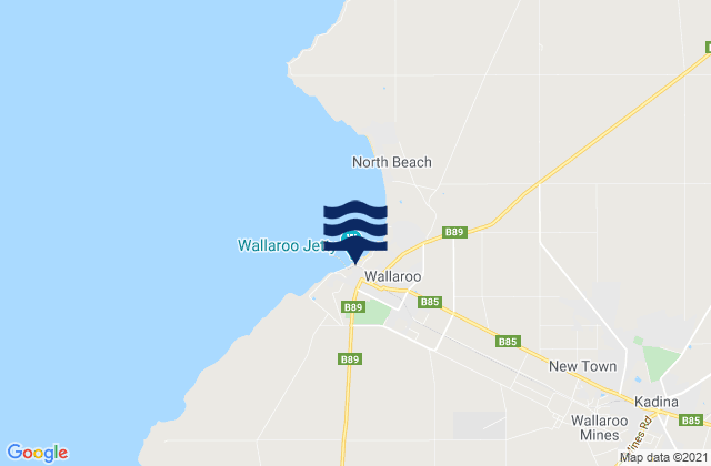 Mapa de mareas Wallaroo Port, Australia