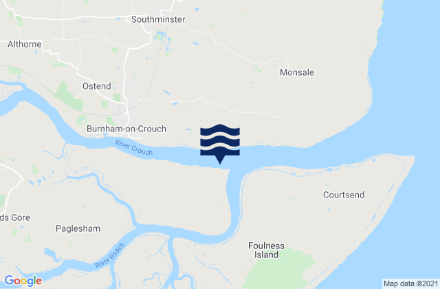 Mapa de mareas Wallasea Island, United Kingdom