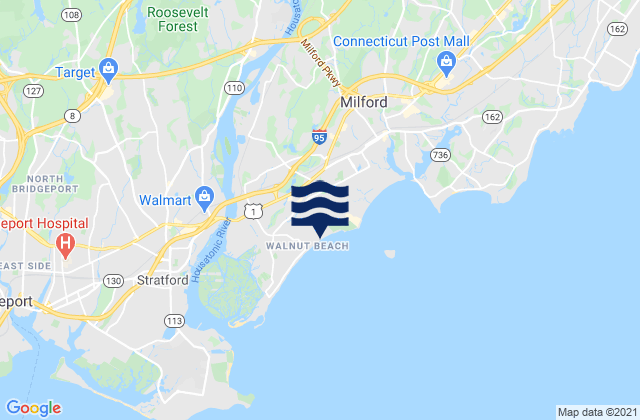 Mapa de mareas Walnut Public Beach, United States