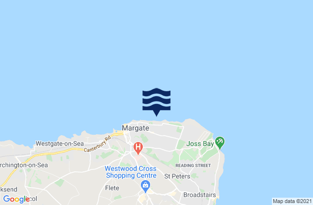 Mapa de mareas Walpole Bay, United Kingdom