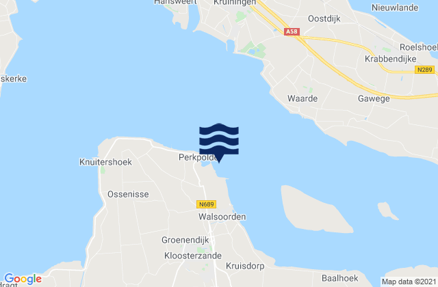 Mapa de mareas Walsoorden, Netherlands