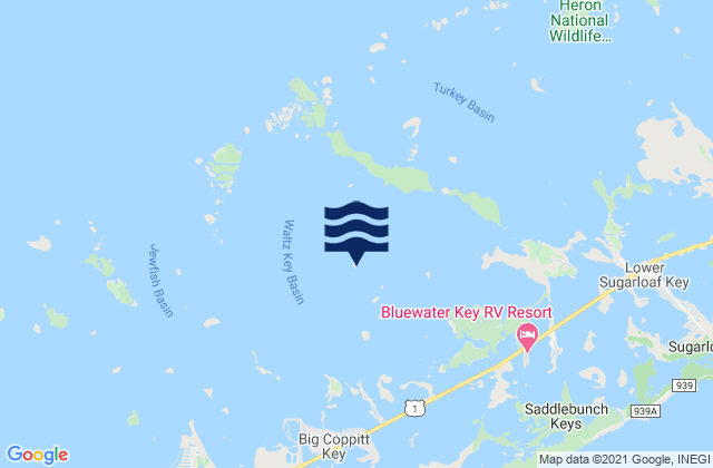 Mapa de mareas Waltz Key (Waltz Key Basin), United States