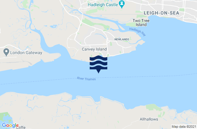 Mapa de mareas Wansbeck Estuary, United Kingdom