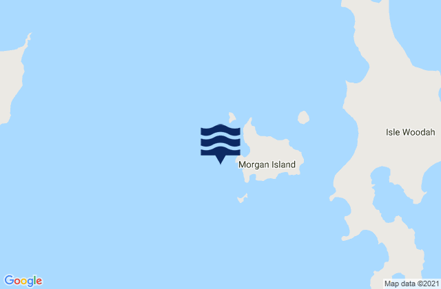 Mapa de mareas Wappah Island, Australia