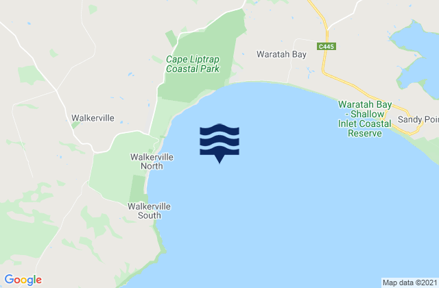 Mapa de mareas Waratah Bay, Australia