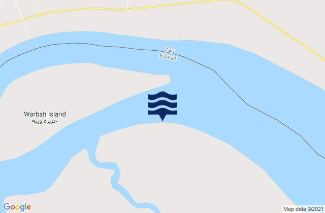 Mapa de mareas Warbah Island, Iraq