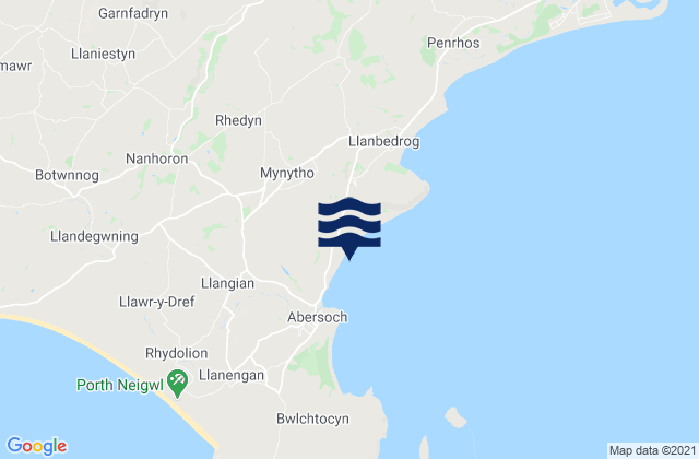 Mapa de mareas Warren Beach, United Kingdom