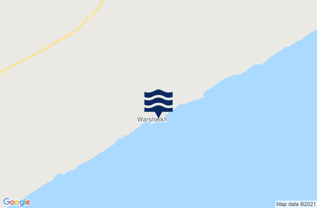 Mapa de mareas Warsheik, Somalia