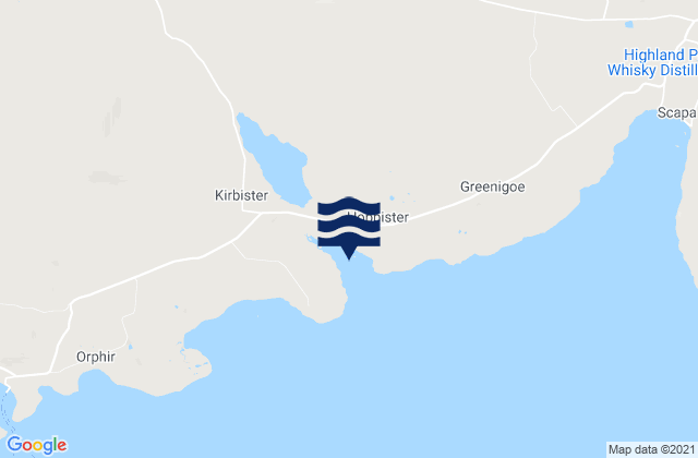 Mapa de mareas Waulkmill Bay, United Kingdom