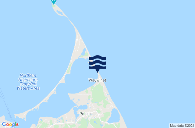 Mapa de mareas Wauwinet (outer shore), United States