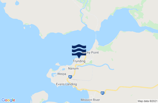 Mapa de mareas Weipa, Australia