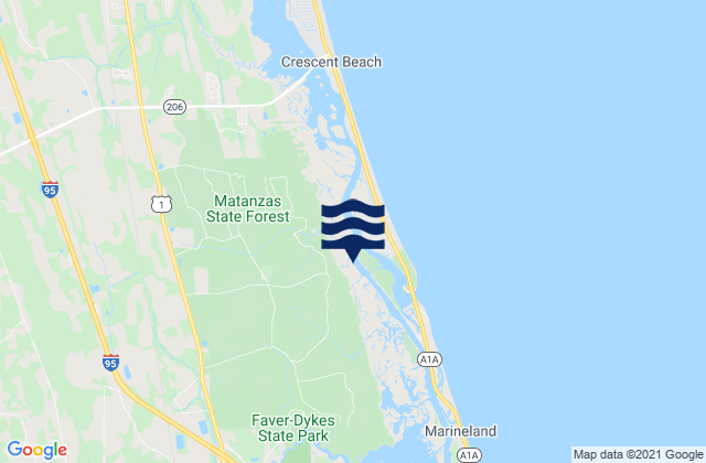 Mapa de mareas Welaka, United States