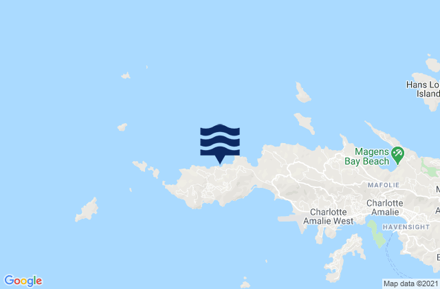 Mapa de mareas West End, U.S. Virgin Islands
