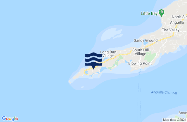 Mapa de mareas West End Village, Anguilla
