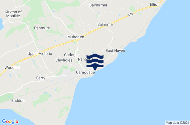 Mapa de mareas West Haven Beach, United Kingdom