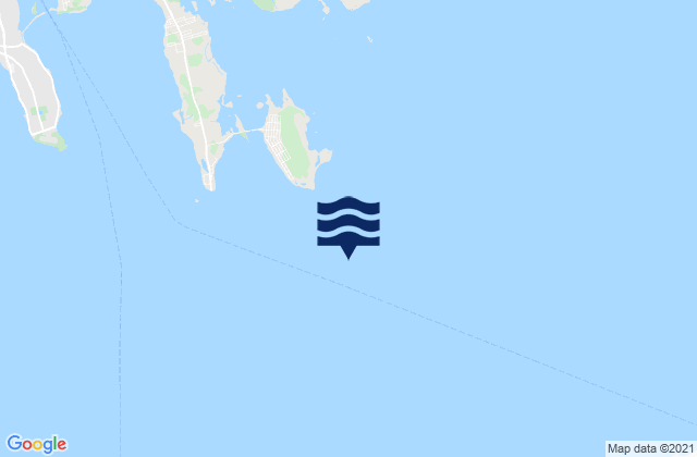 Mapa de mareas West Island 1 mile Southeast of, United States