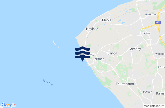 Mapa de mareas West Kirby, United Kingdom
