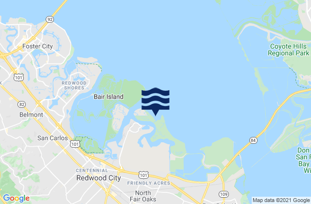 Mapa de mareas West Point Slough, United States