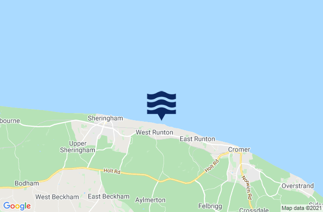 Mapa de mareas West Runton Beach, United Kingdom