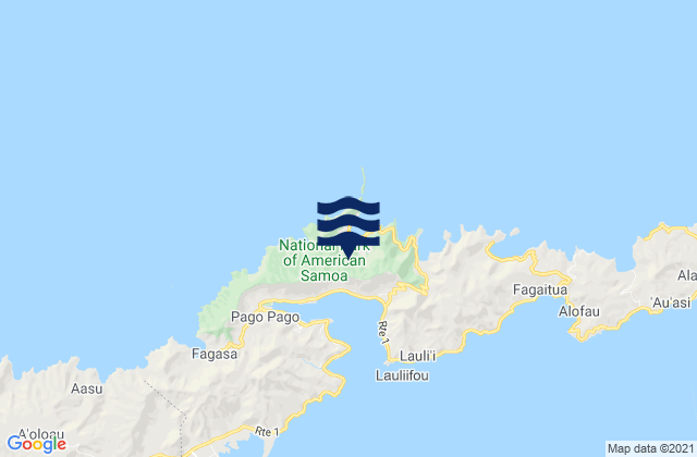 Mapa de mareas West Vaifanua County (historical), American Samoa