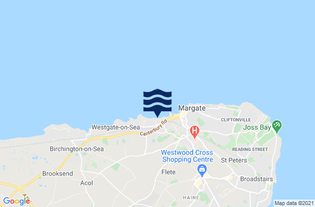 Mapa de mareas Westbrook Bay, United Kingdom
