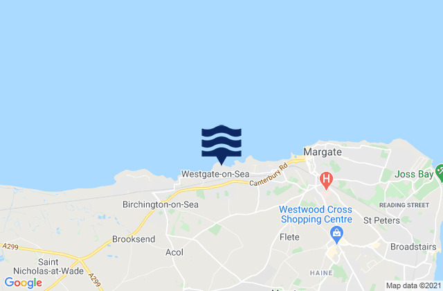Mapa de mareas Westgate on Sea, United Kingdom