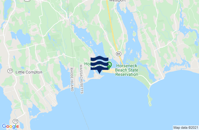 Mapa de mareas Westport Harbor, United States