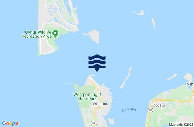 Mapa de mareas Westport channel 0.4 mile NE of, United States